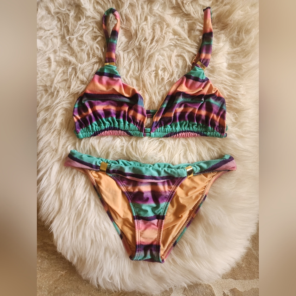 Vix Bikini Top D Cup, Brazilian Cut Small bottom